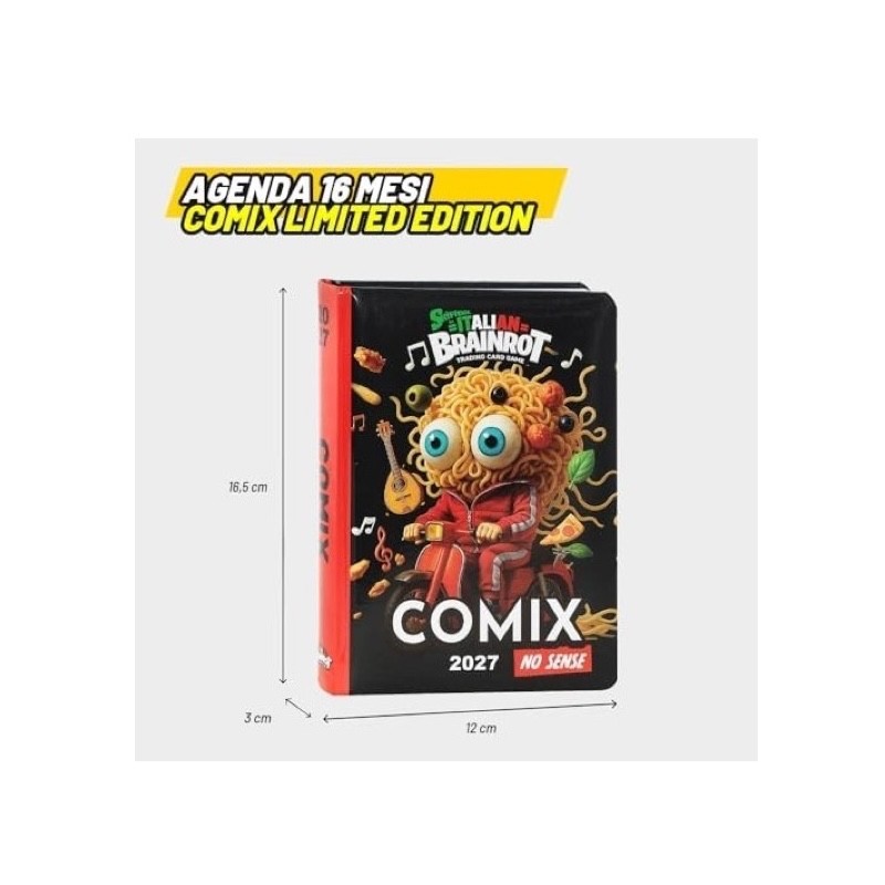 Diario Agenda Standard Comix LTD Spaghetti Skifidol Italian Brainrot 26/27 - immagine 4