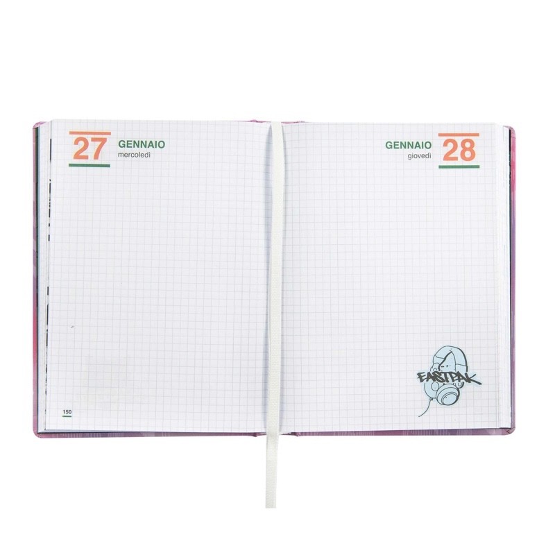 Diario Agenda Eastpak Datato 13 Mesi Medium 2026/2027 Letterdye Pink - immagine 3