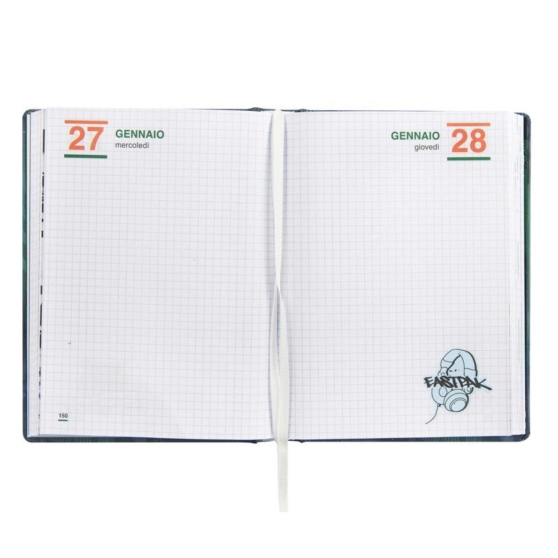 Diario Agenda Eastpak Datato 13 Mesi Medium 2026/2027 Letterdye Blue - immagine 3