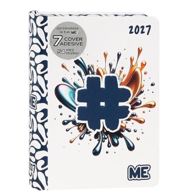 Diario Agenda Medium 16 Mesi My Evolution Me Hashtag Blu 2026/2027