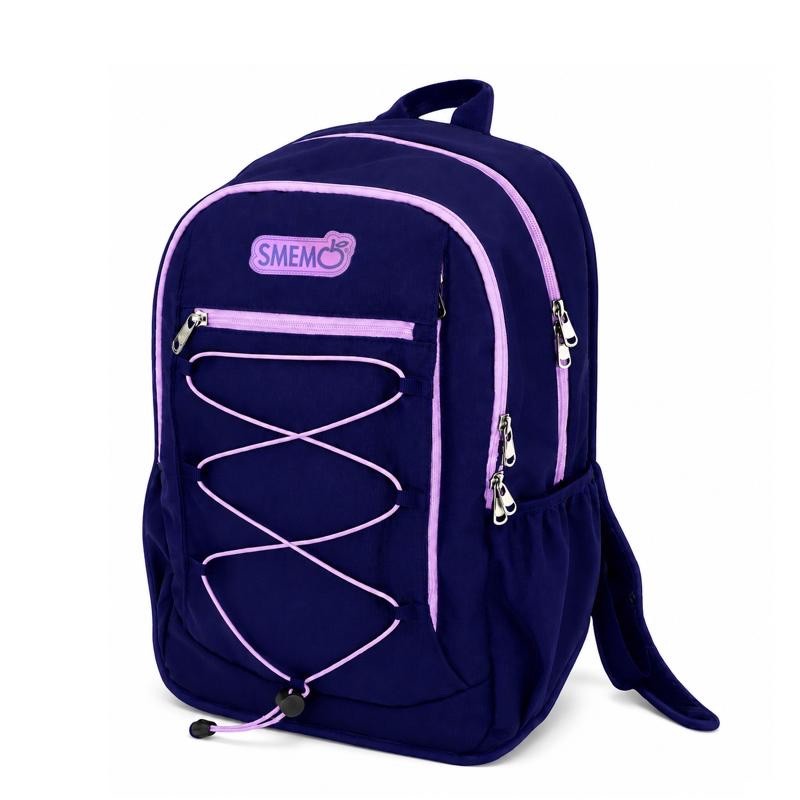Zaino Large Smemo Smemoranda Large Navy Lilac