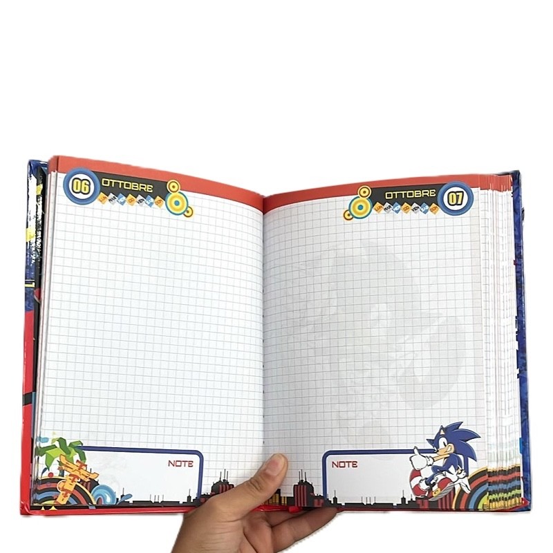Diario Agenda Seven Sonic The Hedgehog 10 Mesi Nero - immagine 2