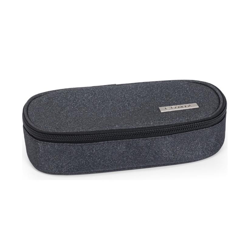 ASTUCCIO OVALE ORGANIZZATO GLITTER NERO COMIX