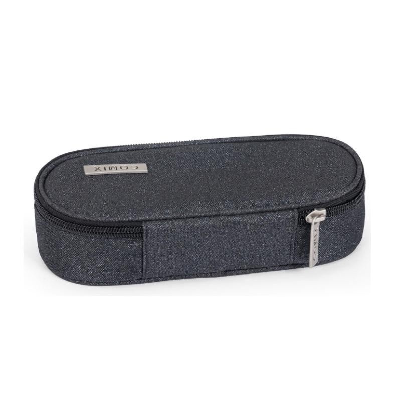 ASTUCCIO OVALE ORGANIZZATO GLITTER NERO COMIX - immagine 3