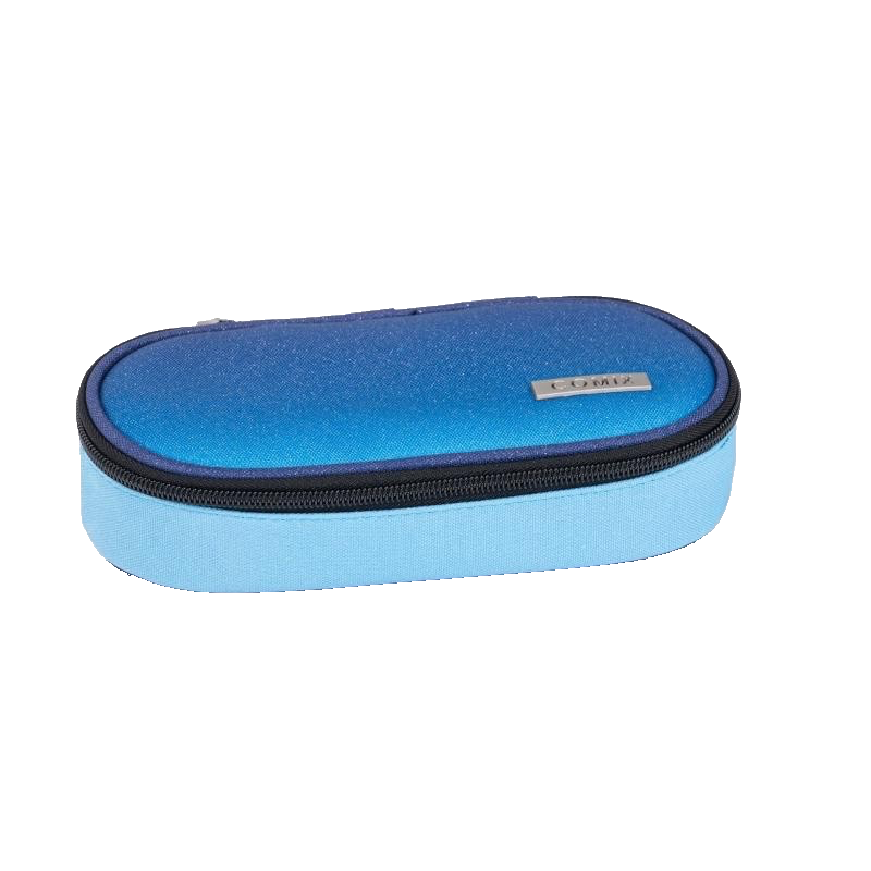 ASTUCCIO OVALE ORGANIZZATO COMIX SFUMATO GLITTER BLU