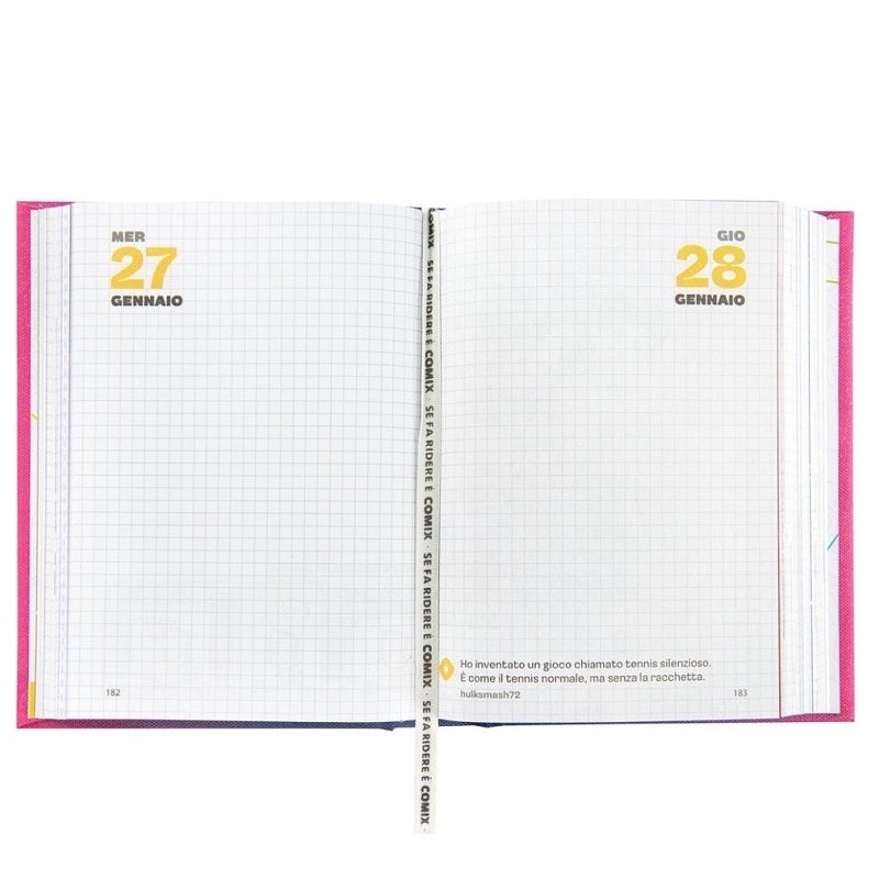 DIARIO MINI COMIX 16 MESI GLITTER VIOLA 2026/2027 - immagine 3
