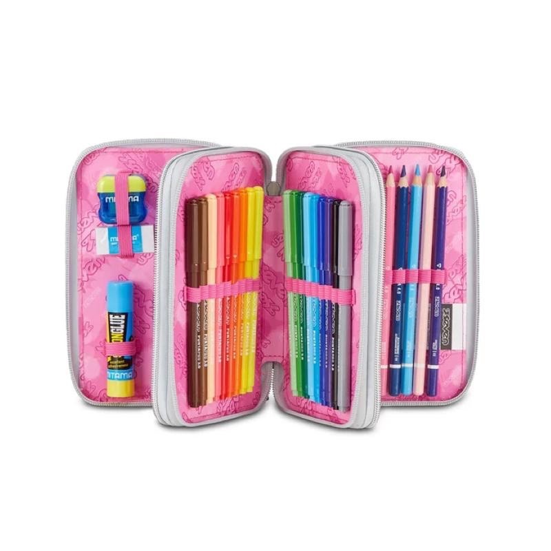 ASTUCCIO SEVEN 3 ZIP GLITZYCUTE GHIACCIO - immagine 3