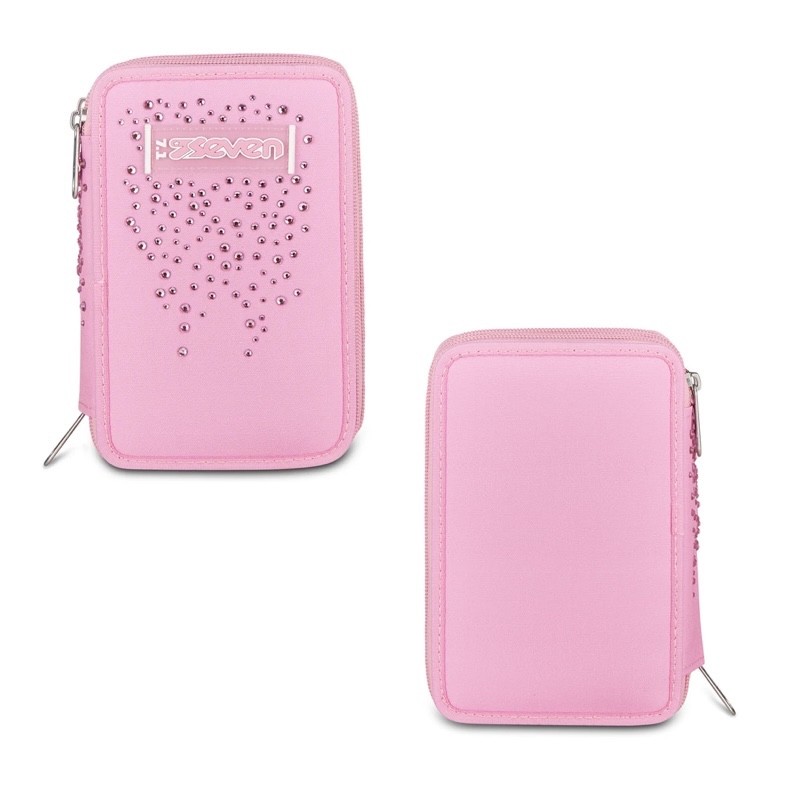 ASTUCCIO SEVEN 3 ZIP GLITZYCUTE PINK - immagine 2