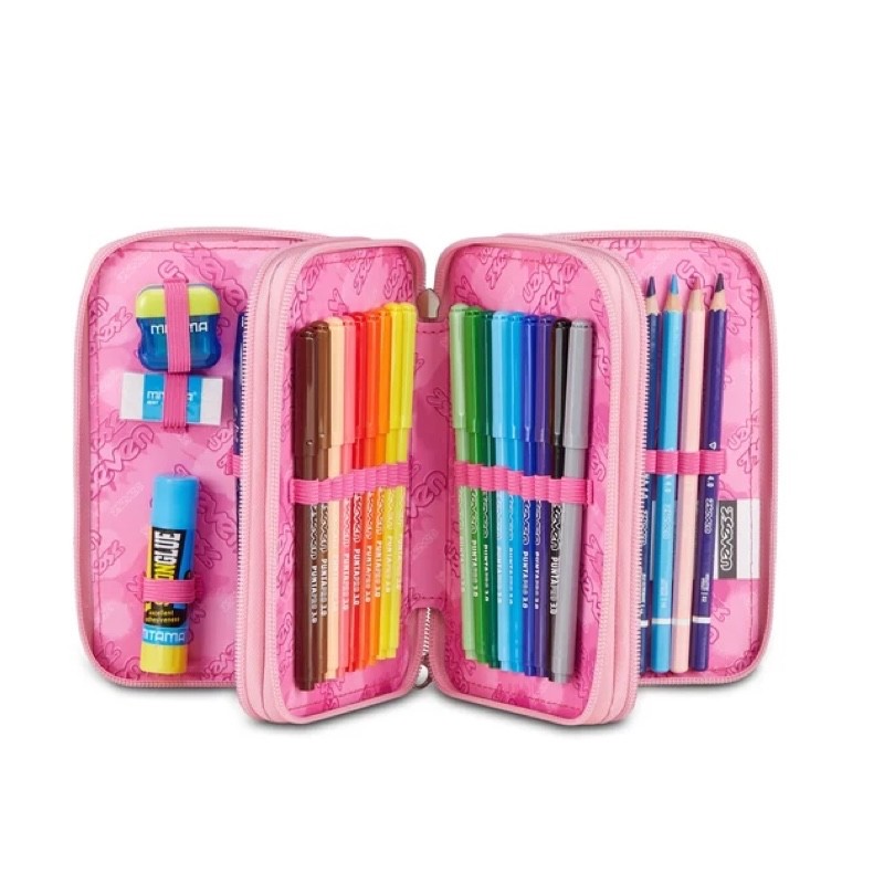 ASTUCCIO SEVEN 3 ZIP GLITZYCUTE PINK - immagine 3