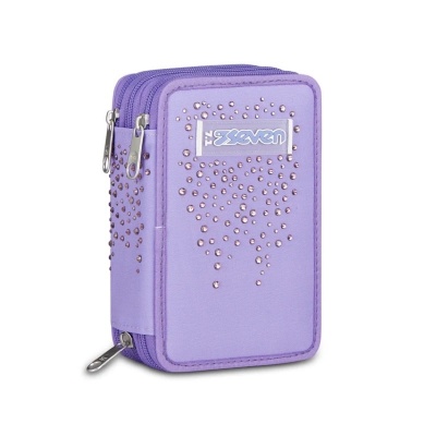 ASTUCCIO SEVEN 3 ZIP GLITZYCUTE  VIOLET