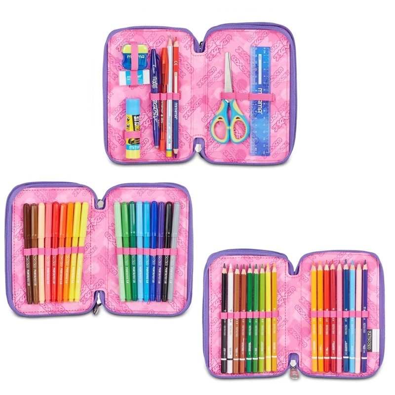 ASTUCCIO SEVEN 3 ZIP GLITZYCUTE VIOLET - immagine 4