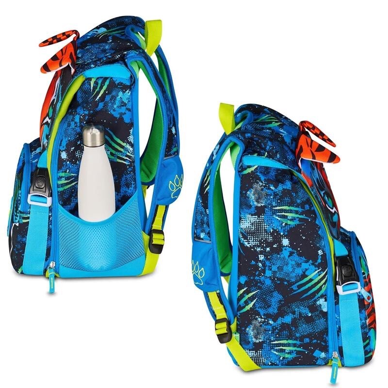 Zaino Scuola Seven SJ Sdoppiabile Big Gang Air Tiger + Astuccio 3 zip - immagine 3