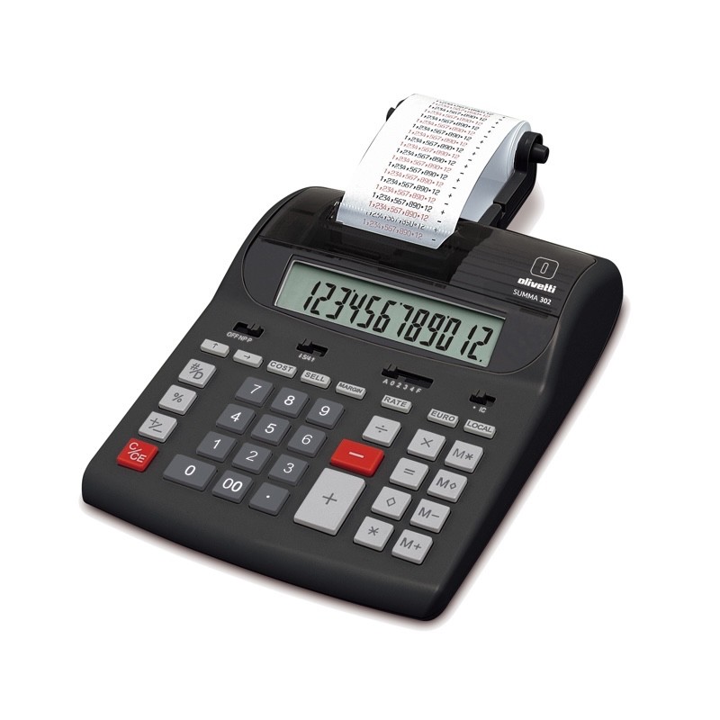 Calcolatrice scrivente Olivetti Summa 302