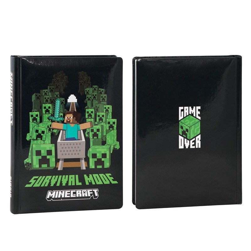 DIARIO SCUOLA MINECRAFT 12 MESI 2025/26 GIORNALIERO NON DATATO BLACK PIXEL - immagine 2