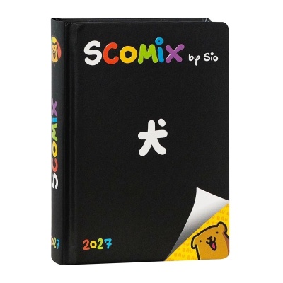 Diario Agenda Medium 16 Mesi 2026/2027 Scomix by Sio Black