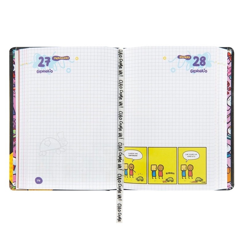 Diario Agenda Medium 16 Mesi 2026/2027 Scomix by Sio Black - immagine 2