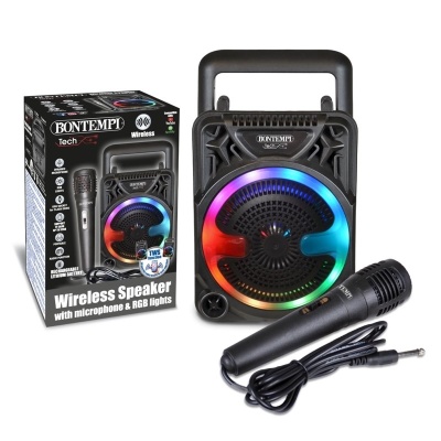 Cassa Wireless speaker with dynamic microphone & RGB lights Bontempi 49 1000