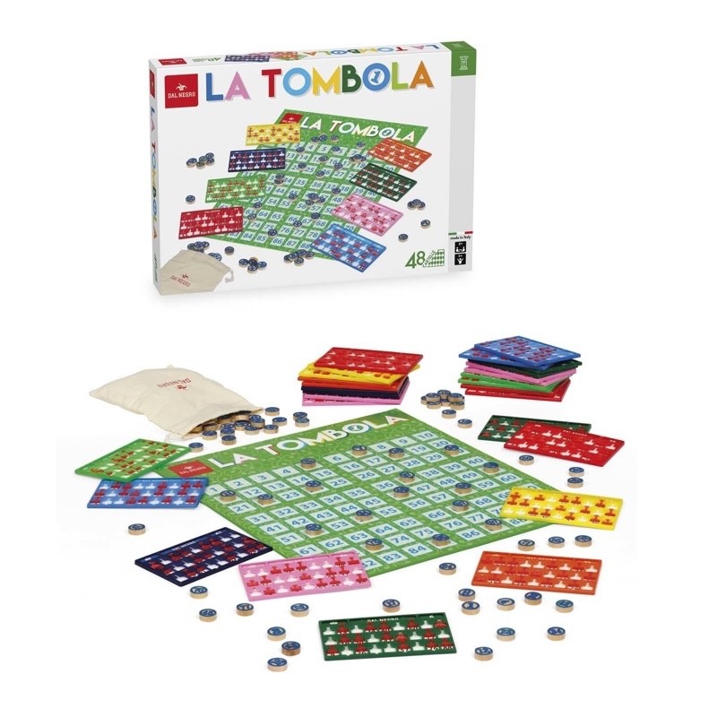 DAL NEGRO LA TOMBOLA GIOCO DA TAVOLO 48 CARTELLE - immagine 3