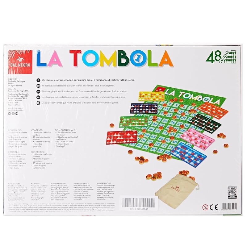 DAL NEGRO LA TOMBOLA GIOCO DA TAVOLO 48 CARTELLE - immagine 4