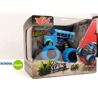 MONSTER CAR SCHOOL BUS 1:34 4X4  DAL NEGRO TEODOMIRO
