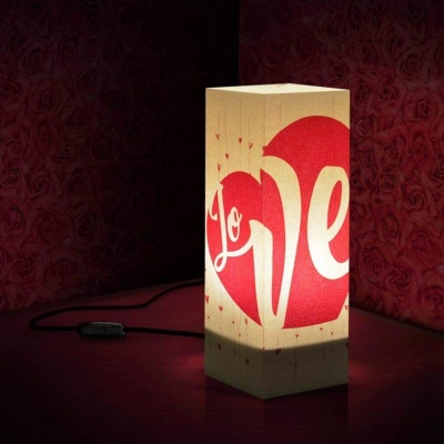 Lampada di Carta W-LAMP"LOVE" H32 cm