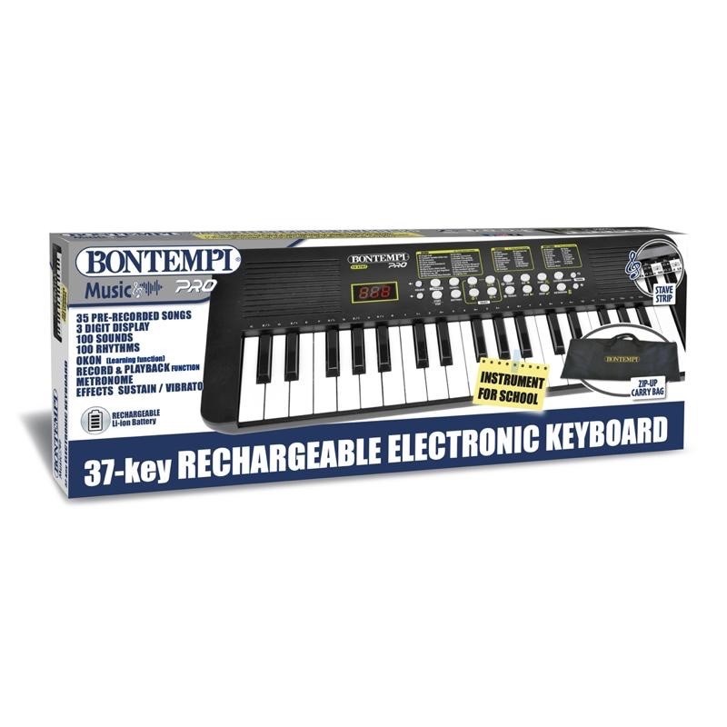 Tastiera Elettronica Bontempi 37 Tasti PRO 153787 Keyboard + Batteria + Custodia - immagine 4