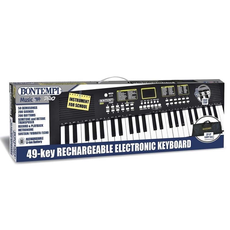 TASTIERA BONTEMPI 15 4987 ELETTRONICA RICARICABILE 49 TASTI - immagine 3