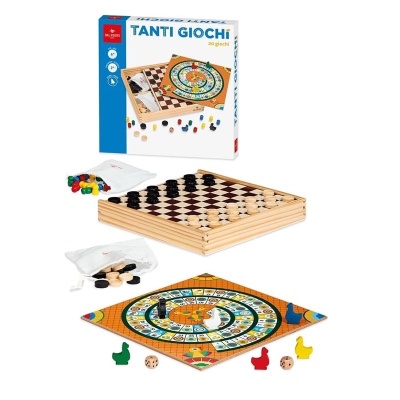 TANTI GIOCHI 20 GIOCHI DAL NEGRO IN LEGNO