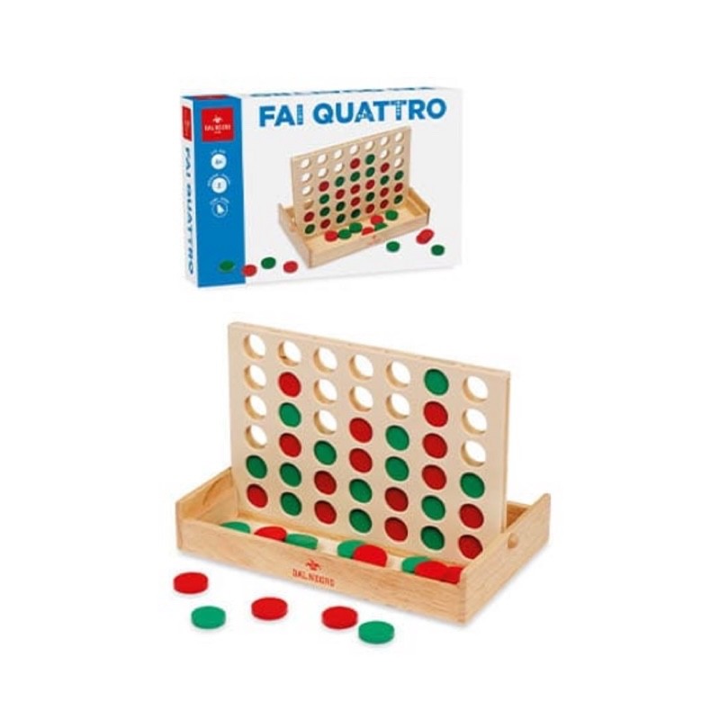 FAI QUATTRO DAL NEGRO IN LEGNO