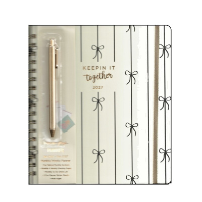 Agenda Settimanale Posh Pop  Keepin it Together 2027 con Penna  23x23 2027