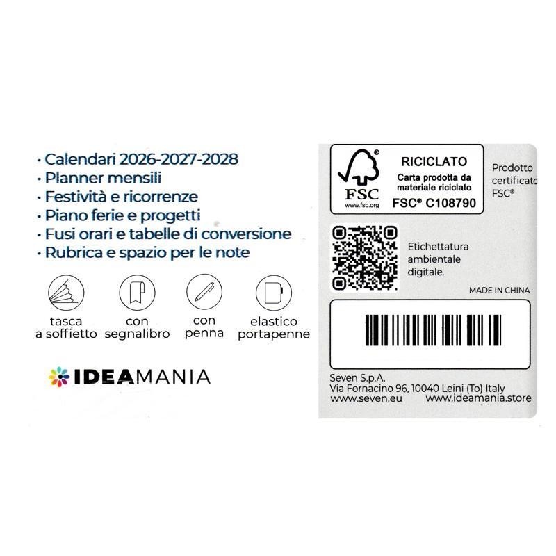 AGENDA GIORNALIERA 2027 SHINE IT UP VIOLA SEVEN IDEAMANIA 12 MESI 9X13 - immagine 2