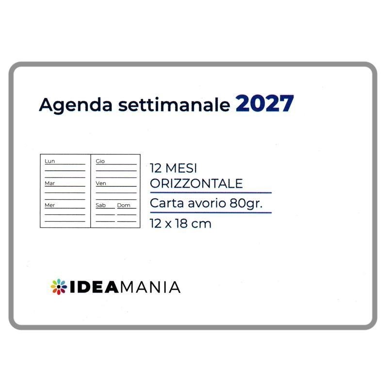 AGENDA SETTIMANALE 2027 URBAN HORIZONS NEW YORK SEVEN IDEAMANIA 12 MESI 12X18 - immagine 2