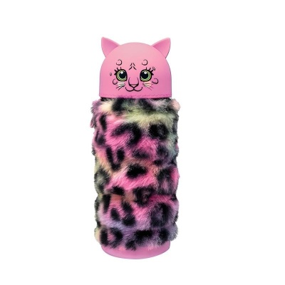 ASTUCCIO ALLUNGABILE IN SILICONE E PELUCHE TIGRE FUXIA MITAMA