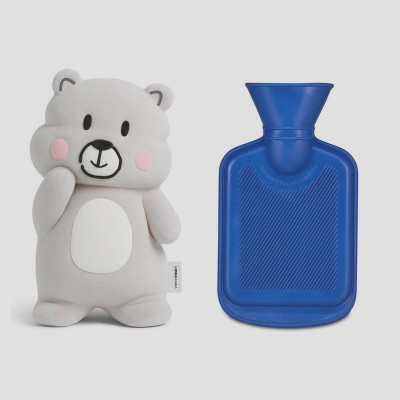 BORSA DELL'ACQUA CALDA CON CUSCINO ORSO GRIGIO IDEAMANIA SEVEN